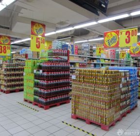 超市货架陈列 商场设计