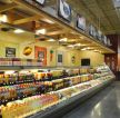 超市饮品区黄色墙面装修装饰效果图片