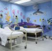 医院装修病房背景墙画设计效果图片