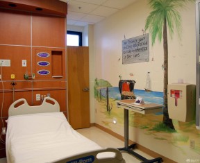 儿童医院病房背景墙设计效果图片2023 