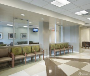社区医院过道休闲区设计装修效果图图片欣赏