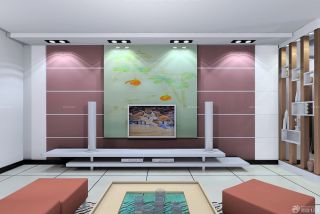 80平小户型房子电视墙装修设计图