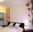 80平米房子床头背景墙装饰装修设计效果图片