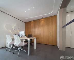 办公室装修大全 木质背景墙装修效果图片