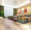 80平方的房子客厅沙发颜色搭配装修图