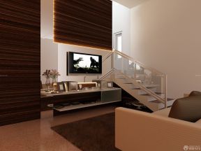 客厅电视墙装修图片 复式家装设计
