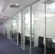 现代办公室室内玻璃墙装修效果图2023图片