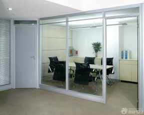 办公室玻璃墙效果图