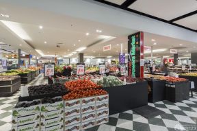 蔬果超市装修效果图 现代吊顶