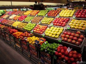 蔬果超市装修效果图 超市陈列标准