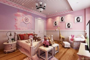 60平米小户型两室装修效果图片 女孩温馨卧室图片