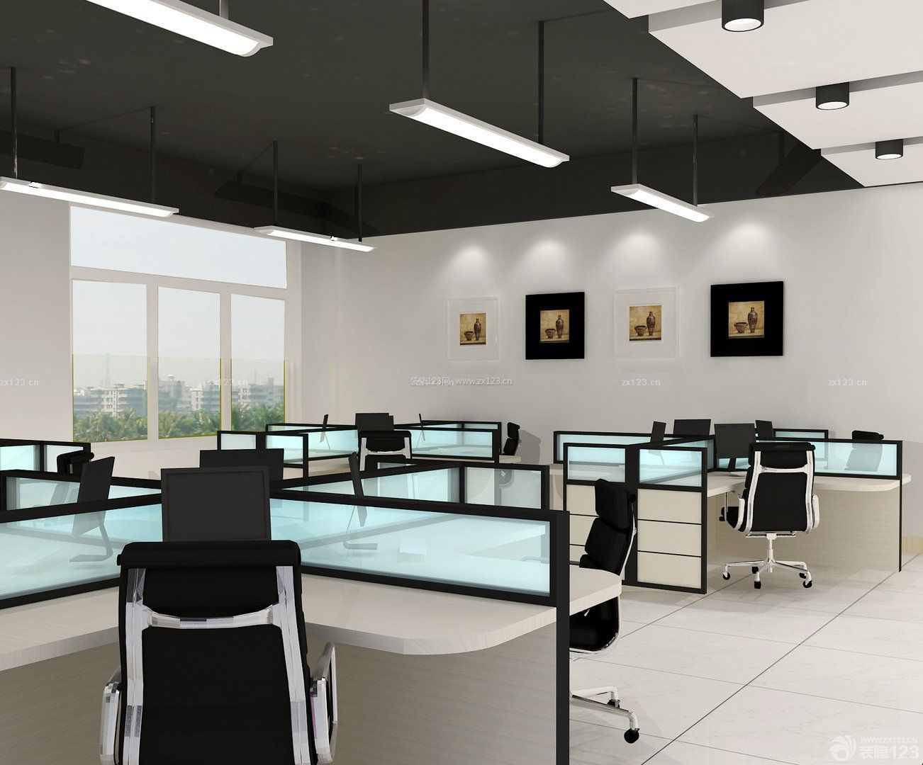 2022最新现代办公室布置设计效果图