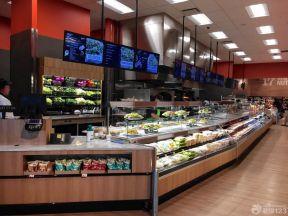 超市储物柜 蔬菜超市装修效果图