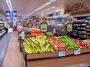 超市吊顶装修效果图 水果超市