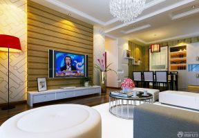 交换空间50平小户型 客厅电视墙设计