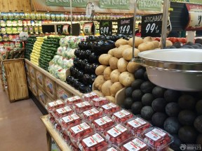 果蔬超市整齐陈列装修效果图片