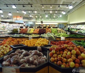 水果超市装修效果图 吊灯图片