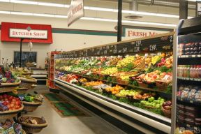 水果超市装修效果图 超市储物柜