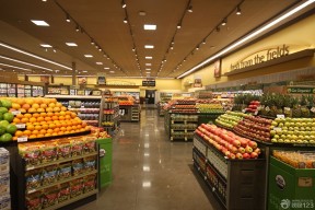 水果超市装修效果图 高档超市装修效果图