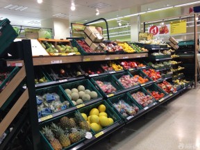 水果超市装修效果图 货架图片