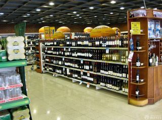 超市欧式酒柜效果图片