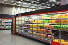 超市的储物柜 超市饮品区装饰图片