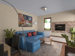 80平米两室一厅小户型装修 转角沙发装修效果图片