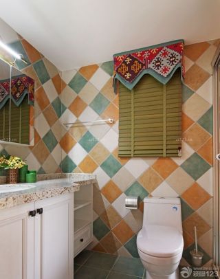 家装90平两室一厅瓷砖卫浴装修效果图片