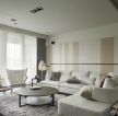 最新100平米两室两厅户型简约客厅沙发背景墙装修效果图片