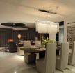 100平米两室两厅户型简约餐厅水晶吊灯装修效果图片