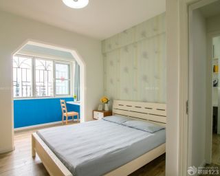 70平米两室一厅简约前卫家居卧室装修效果图片2023
