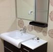 90平米小户型卫生间洗手池墙砖墙面装修效果图片