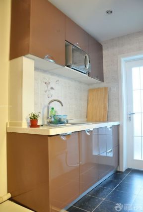80平米小户型简装 整体厨房橱柜效果图