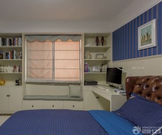 120平三室两厅2卫欧式90后卧室装修效果图