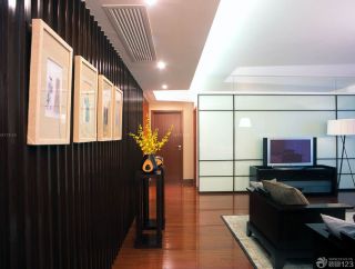 中式80平米小户型家装客厅电视墙效果图