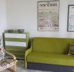 舒适80平米小户型客厅布艺沙发装修效果图片