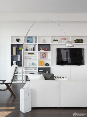 80平米小户型客厅装修效果图 创意电视背景墙
