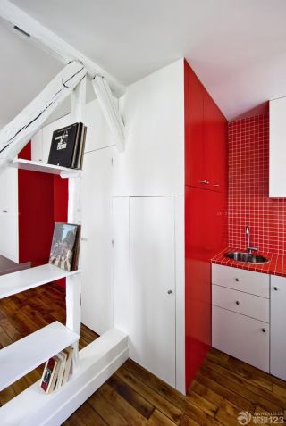 70平米小户型厨房马赛克墙面装修效果图片