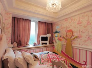 50平一室一厅小户型女孩卧室装修效果图