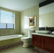 最新90平米小户型浪漫的主卧室卫生间浴室柜装修效果图片