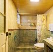 90平米小户型浪漫的主卧室卫生间木质吊顶装修效果图