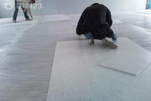 塑料地板施工工艺流程及铺设要点