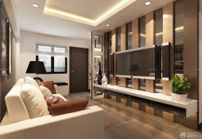80平米小户型客厅背景墙装修效果图 电视背景墙设计