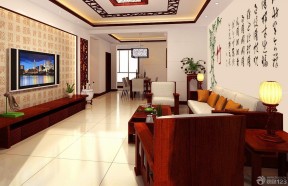 中式电视背景墙 中式家装风格