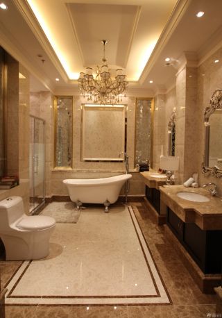 欧式卫浴展厅室内设计装修效果图片2023 