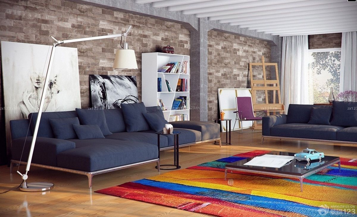 现代风格客厅沙发装修设计效果图