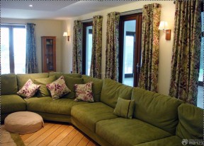 客厅设计效果图 转角沙发装修效果图片