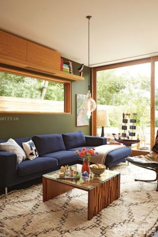 乡村美式风格客厅沙发设计效果图