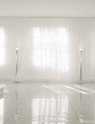 现代简约风格客厅窗帘效果图片