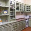 美式90平米小户型厨房实木橱柜装修效果图